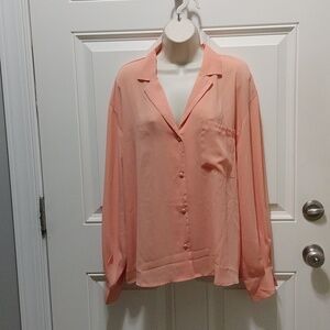 Worthington Coral Button-Up Shirt